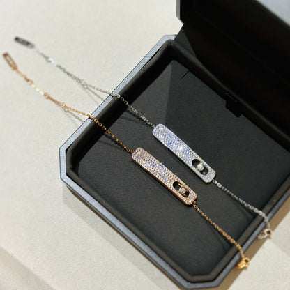 [Stars Jewelry]MOVE CLASSIQUE DIAMOND PAVED BRACELET(Adjustable)