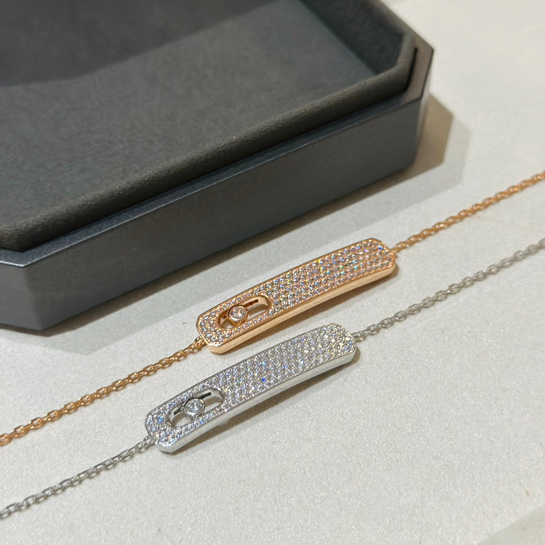 [Stars Jewelry]MOVE CLASSIQUE DIAMOND PAVED BRACELET(Adjustable)
