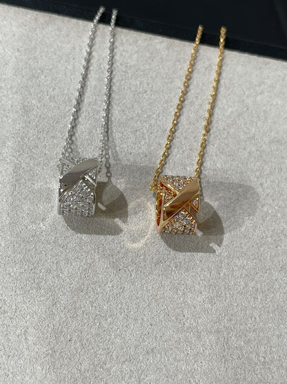 [Stars Jewelry]LIENS EVIDENCE DIAMOND PAVED NECKLACE