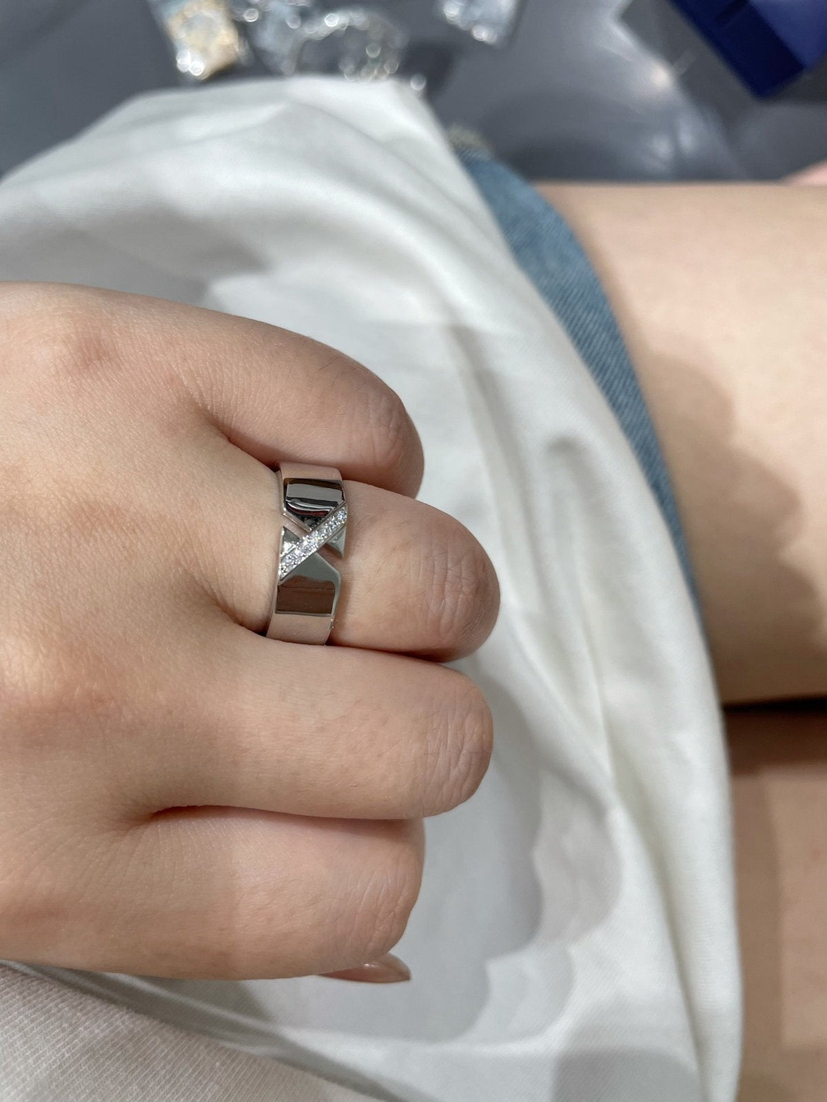 [Stars Jewelry]LIENS EVIDENCE DIAOMOND RING