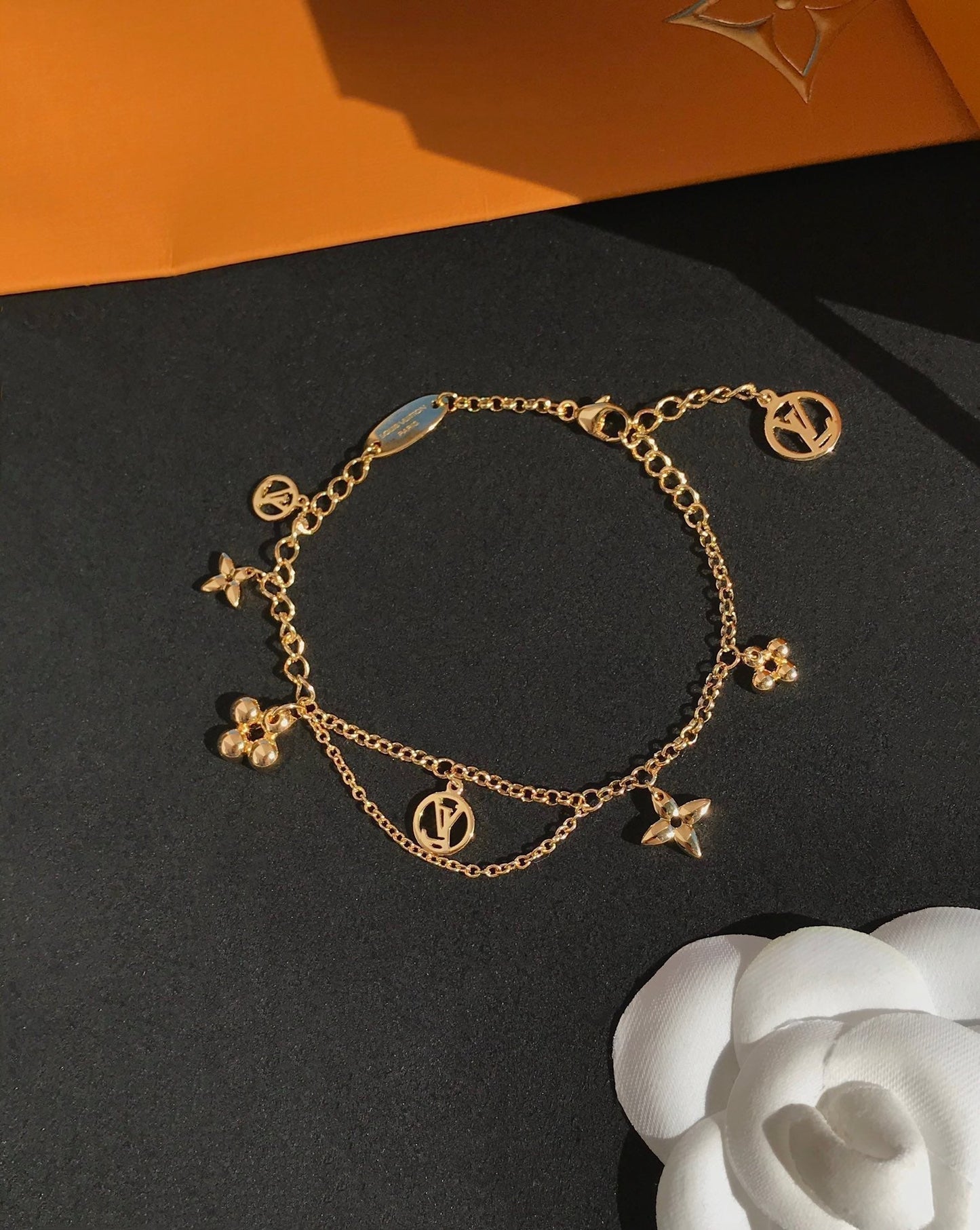 [Stars Jewelry]BLOOMING PINK GOLD MOP BRACELET