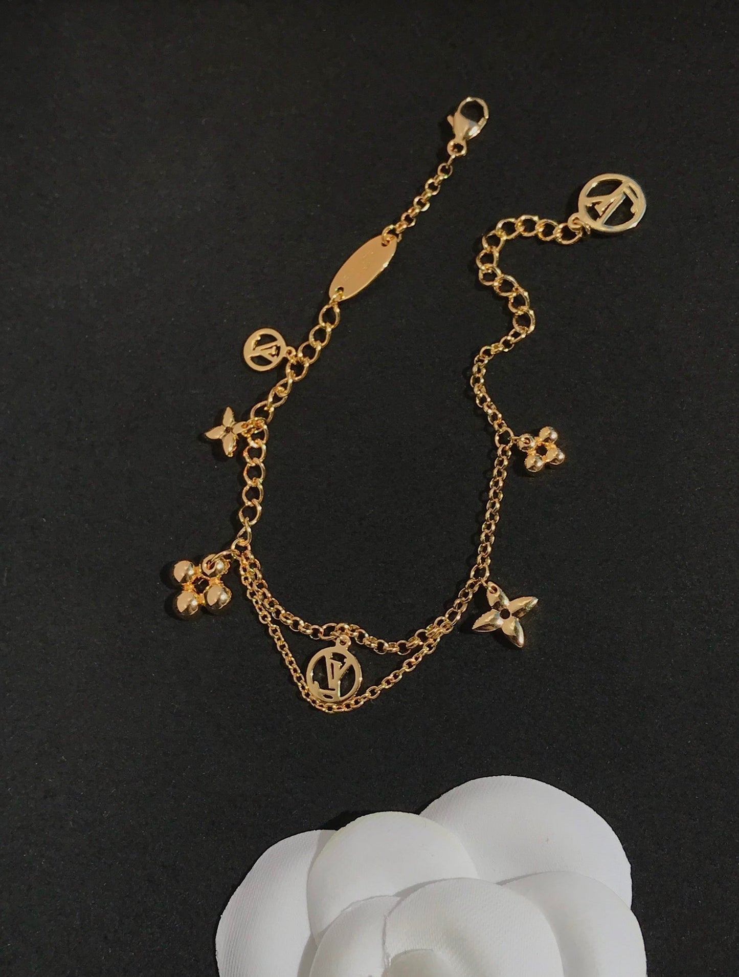 [Stars Jewelry]BLOOMING PINK GOLD MOP BRACELET