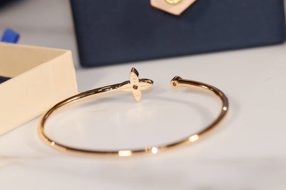 [Stars Jewelry]IDYLLE GOLD OPEN BRACELET DIAMOND PAVED