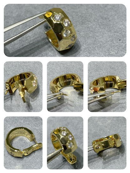 [Stars Jewelry]BEE LOVE DIAMOND HOOP EARRINGS