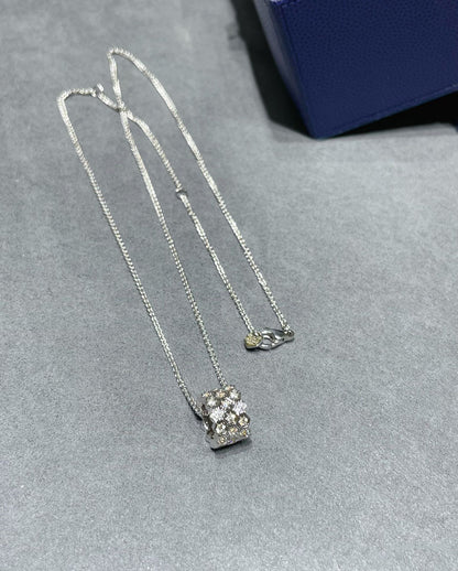 [Stars Jewelry]BEE LOVE DIAMOND PAVED 3 ROW NECKLACE