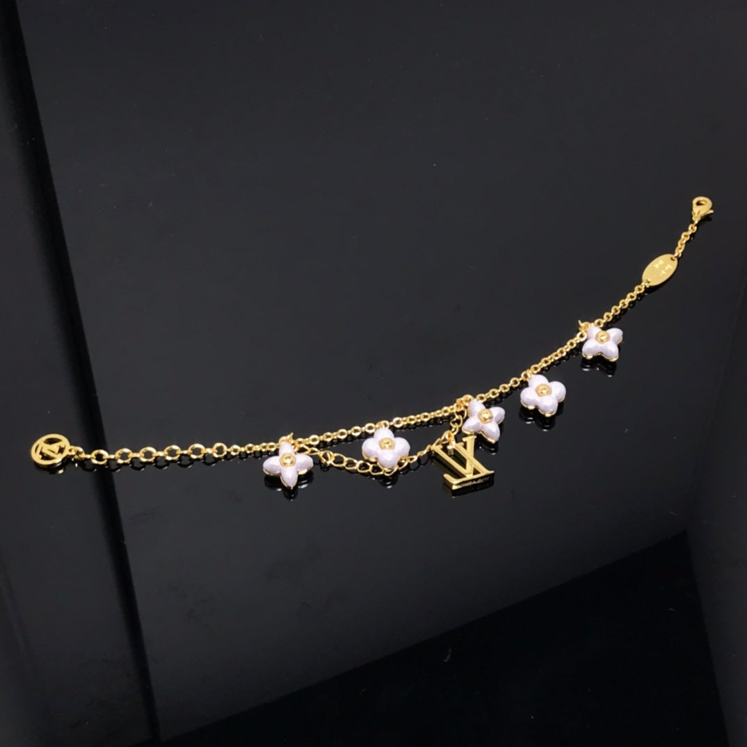 [Stars Jewelry]LOGO 6 MOTIF STAR AND SUN GOLD BRACELET