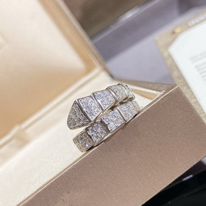 [Stars Jewelry]SERPENTI RING SILVER DIAMOND PAVED
