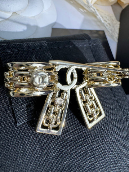 [Stars Jewelry]25K Hollow Bow Brooch