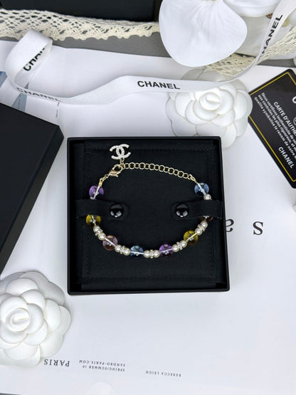 [Stars Jewelry]Colorful Transparent Resin Bracelet