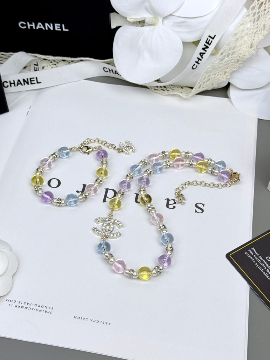 [Stars Jewelry]Colorful Transparent Resin Bracelet