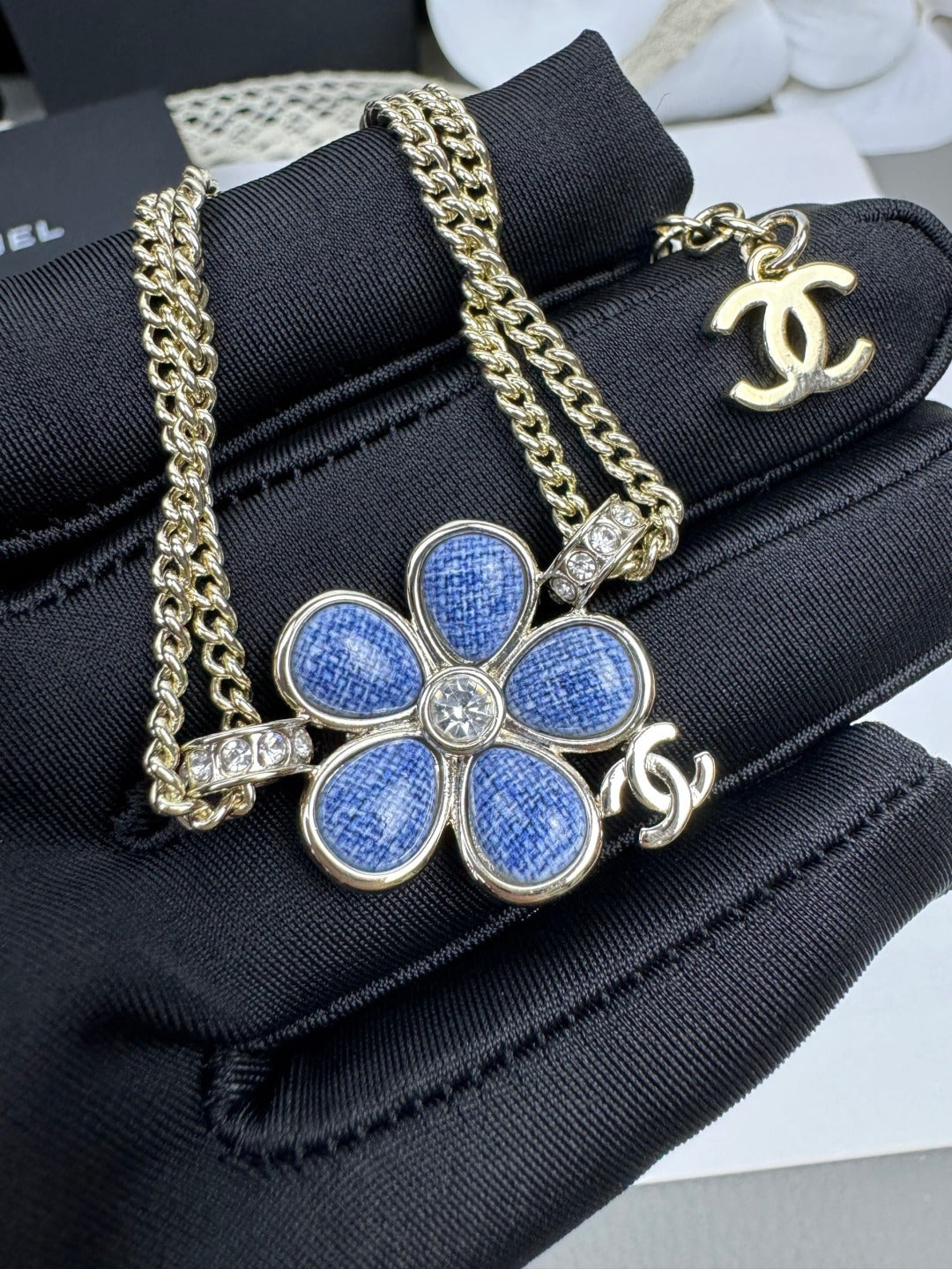 [Stars Jewelry]VOLTE New Blue Floral Double-Layer Bracelet