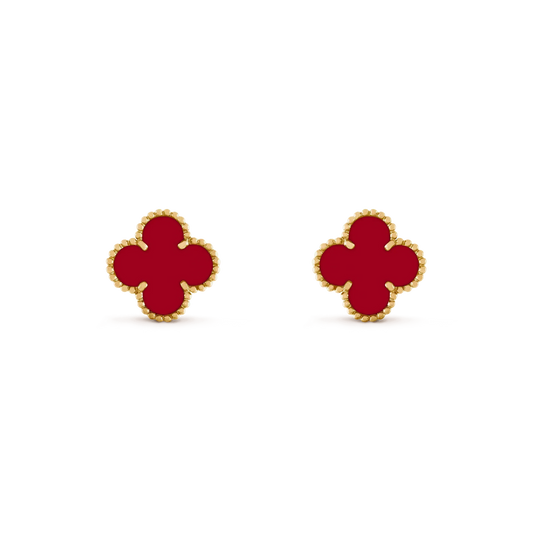 [Stars Jewelry]CLOVER MEDIUM 1 MOTIFS CARNELIAN  EARRINGS