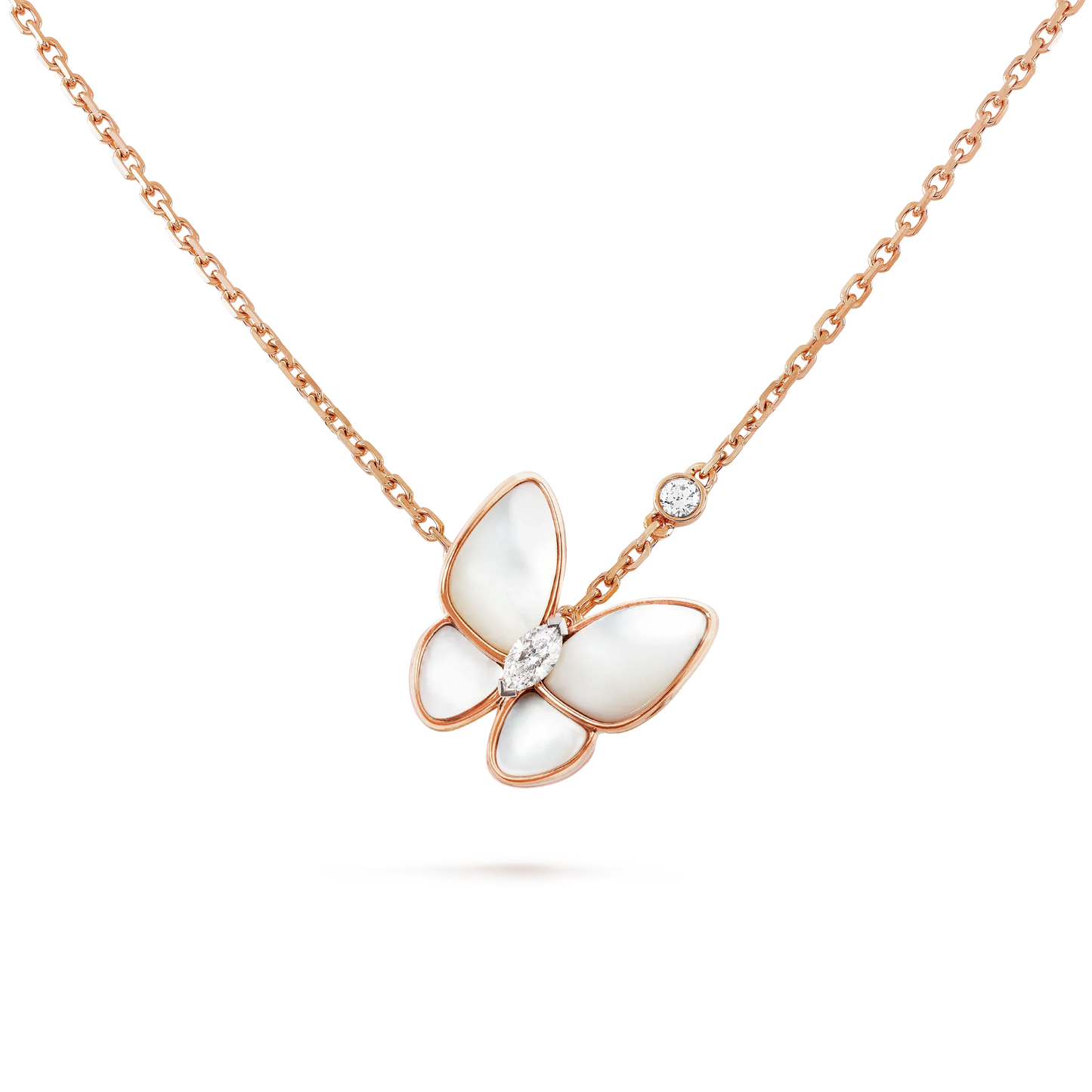 [Stars Jewelry]BUTTERFLY MOP DIAMOND NECKLACE