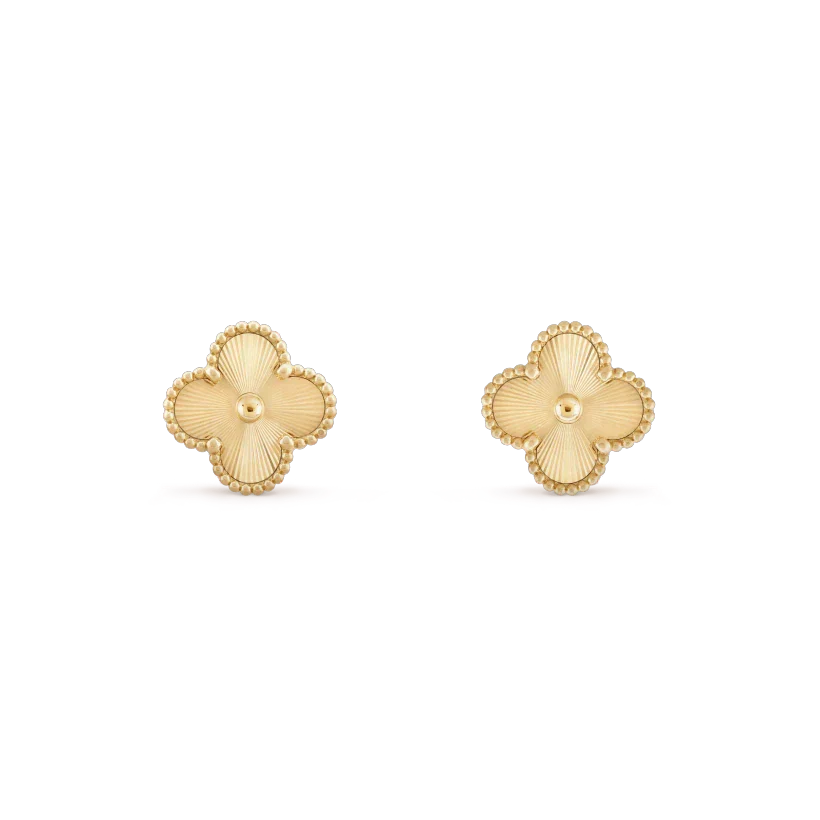 [Stars Jewelry]CLOVER MINI 9.5MM LASER EARRINGS