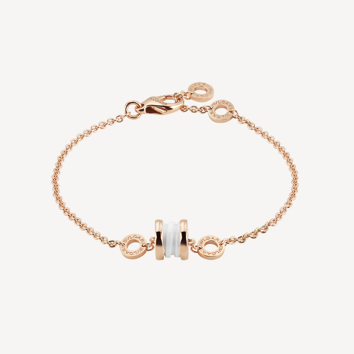 [Stars Jewelry]ZERO 1 SOFT PINK GOLD AND WHITE CERAMIC BRACELET