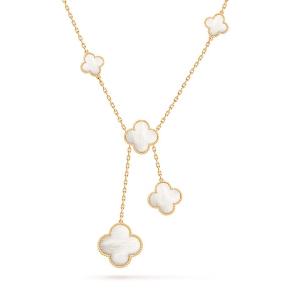 [Stars Jewelry]CLOVER MOTHER OF PEARL NECKLACE 6 MOTIF
