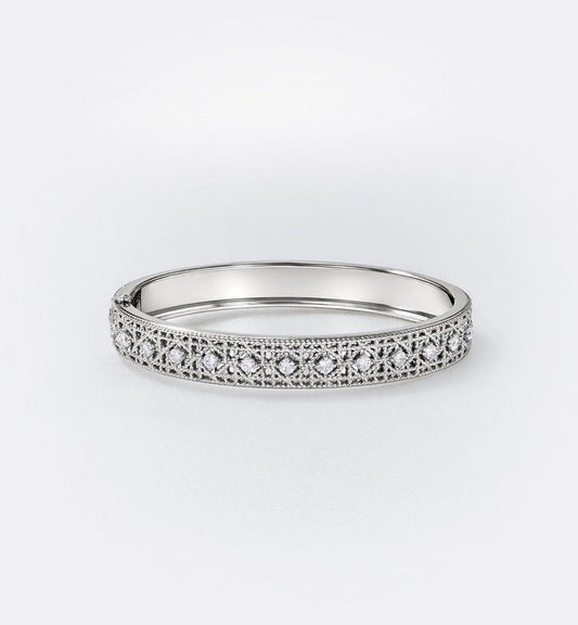 [Stars Jewelry]2026 WOVEN-PATTERN BRACELET SET WITH FULL DIAMOND INLAY THREE-COLORS