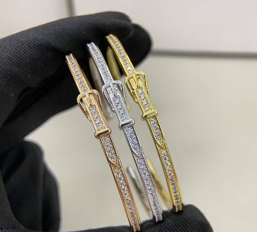 [Stars Jewelry]DIAMOND-ENCRUSTED BRACELET THREE COLORS