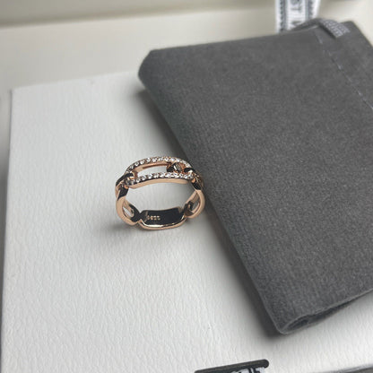 [Stars Jewelry]Sliding Single Diamond Ring
