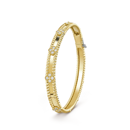 [Stars Jewelry]CLOVER BRACELET 4MM DIAMONDS