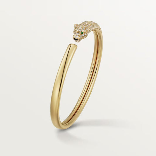[Stars Jewelry]PANTHERE HALF DIAMOND OPEN BRACELET