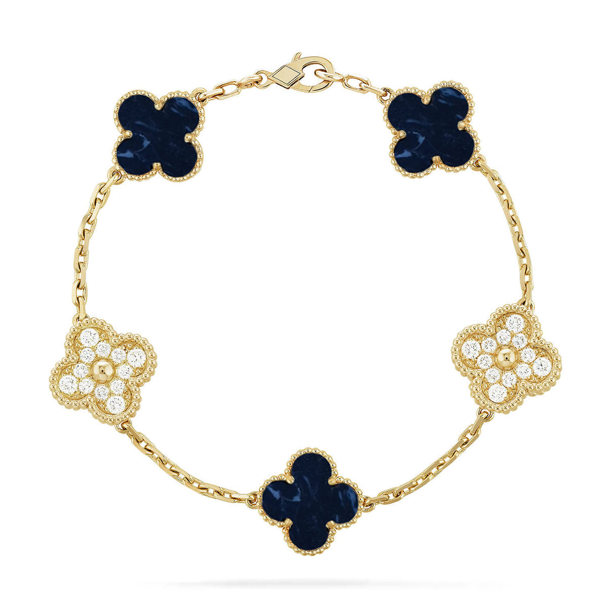 [Stars Jewelry]CLOVER 5 MOTIF PIETERSITE BRACELET COLLECTION