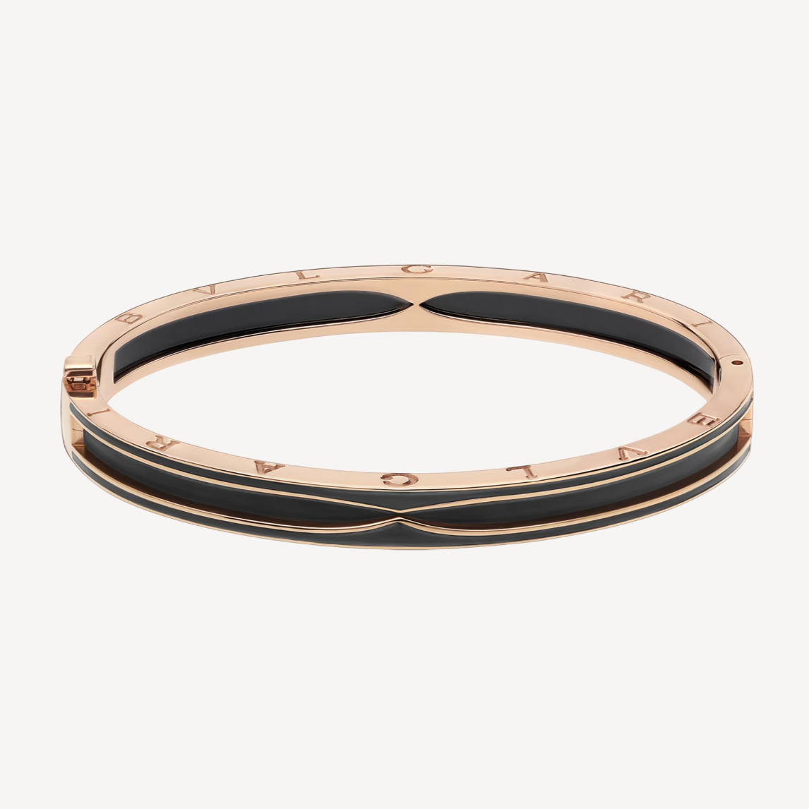 [Stars Jewelry]ZERO 1 PINK GOLD WITH MATTE BLACK CERAMIC BRACELET