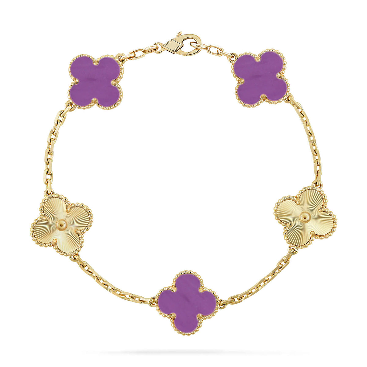 [Stars Jewelry] CLOVER 5 MOTIF VIOLET BRACELET COLLECTION