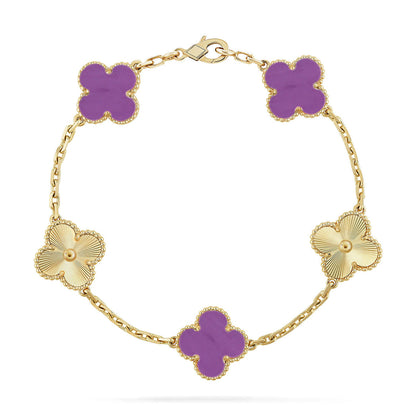 [Stars Jewelry] CLOVER 5 MOTIF VIOLET BRACELET COLLECTION