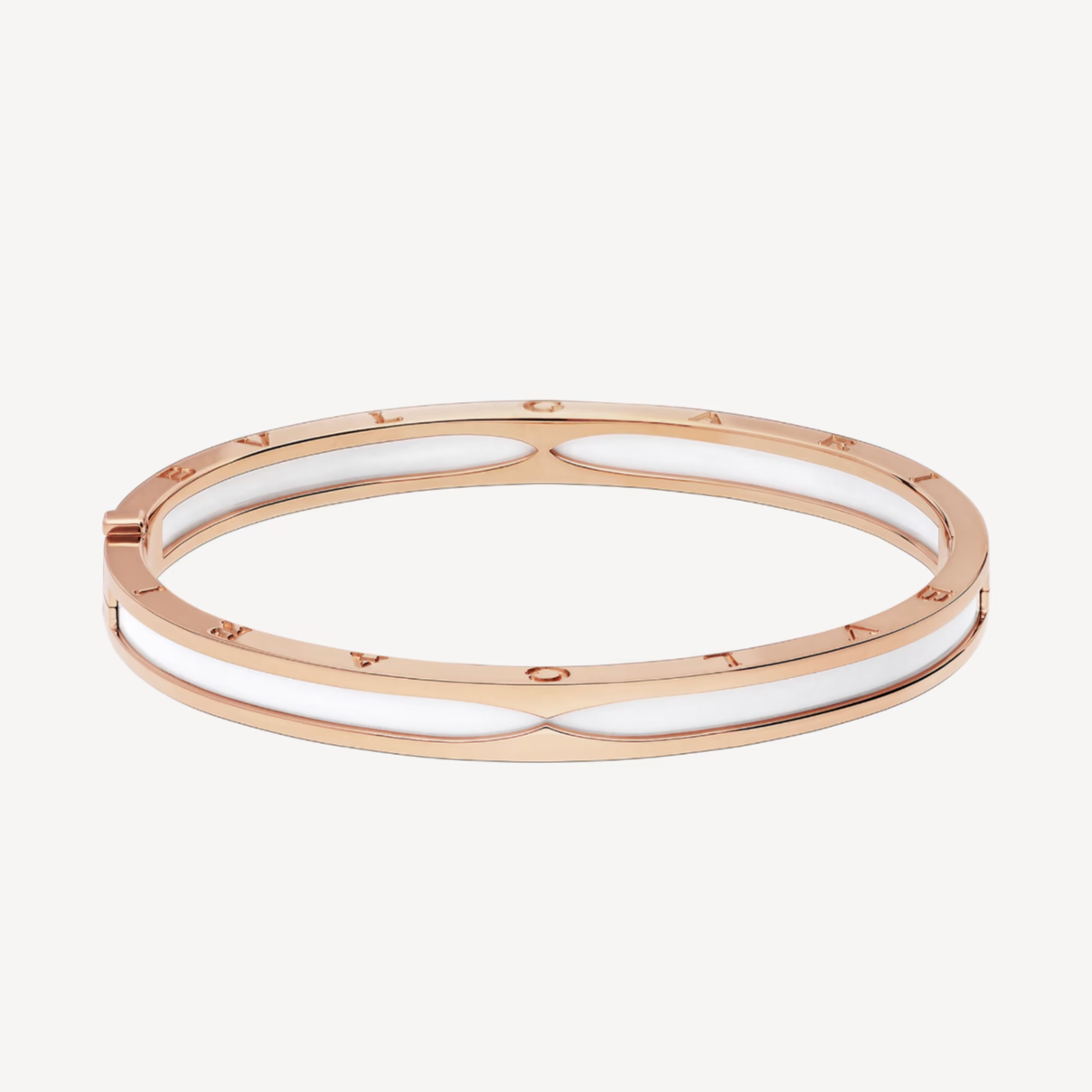 [Stars Jewelry]ZERO 1 PINK GOLD WITH WHITE CERAMIC BRACELET