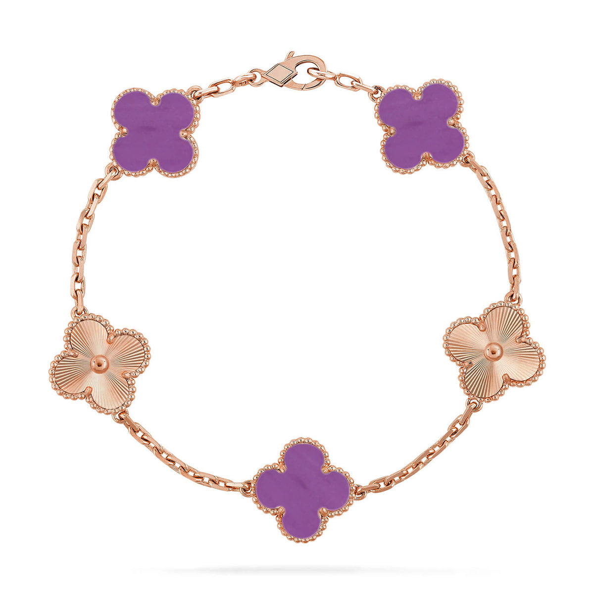 [Stars Jewelry] CLOVER 5 MOTIF VIOLET BRACELET COLLECTION
