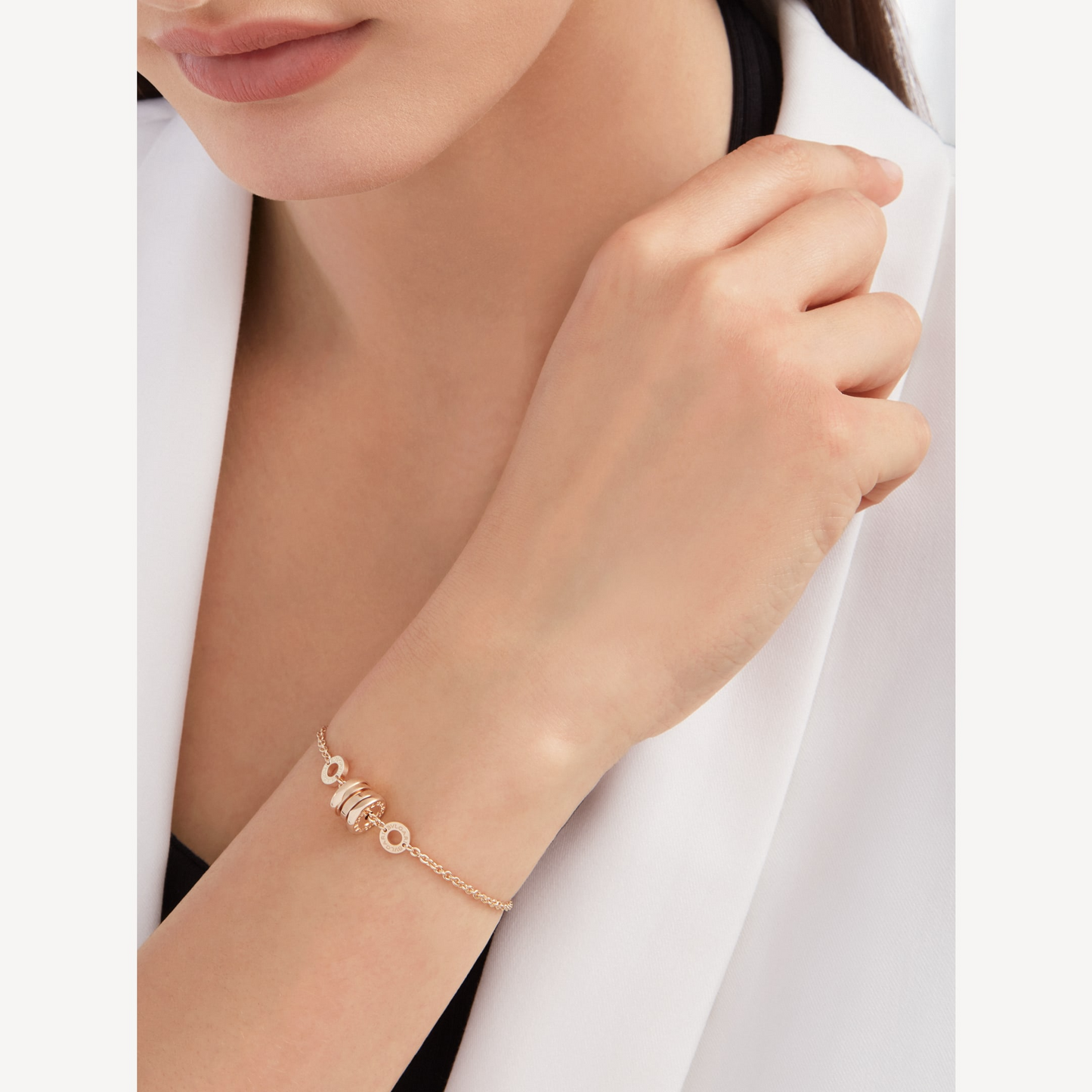 [Stars Jewelry]ZERO 1 SOFT PINK GOLD BRACELET