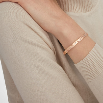[Stars Jewelry]ZERO 1 PINK GOLD 12 DIAMONDS BRACELET
