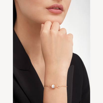 [Stars Jewelry]ZERO 1 SOFT PINK GOLD AND WHITE CERAMIC BRACELET