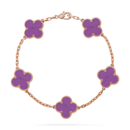 [Stars Jewelry] CLOVER 5 MOTIF VIOLET BRACELET COLLECTION