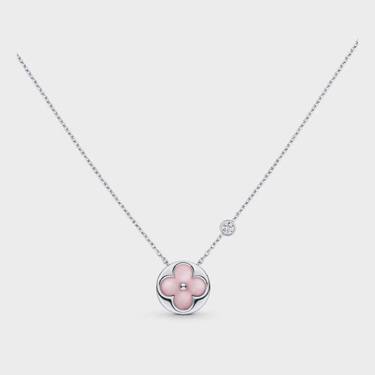 [Stars Jewelry]SUN MOTIF PINK MOP SILVER BRACELET