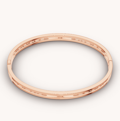 [Stars Jewelry]ZERO 1 SPIRAL LOGO PINK GOLD BRACELET
