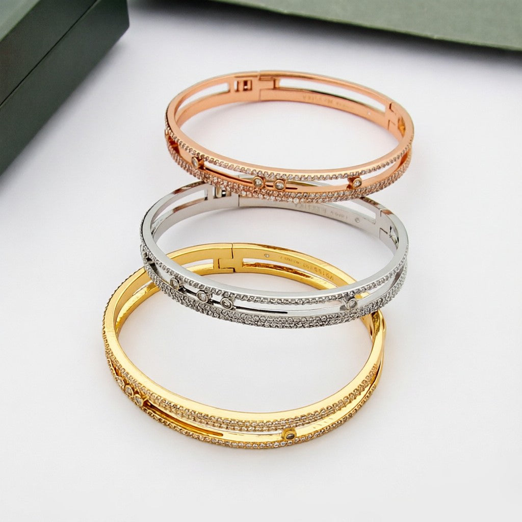 [Stars Jewelry]Move Romane pavé bangle