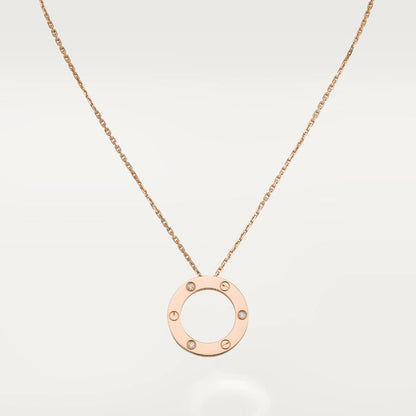 [Stars Jewelry]LOVE NECKLACE 16MM 3 DIAMONDS