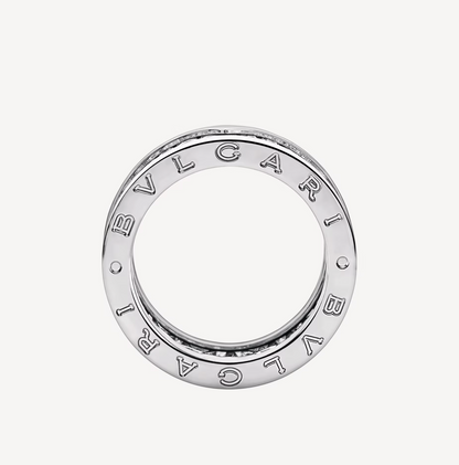 [Stars Jewelry]ZERO 1 WITH PAVED DIAMONDS ON THE SPIRAL RING