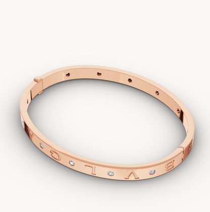 [Stars Jewelry]ZERO 1 PINK GOLD 12 DIAMONDS BRACELET