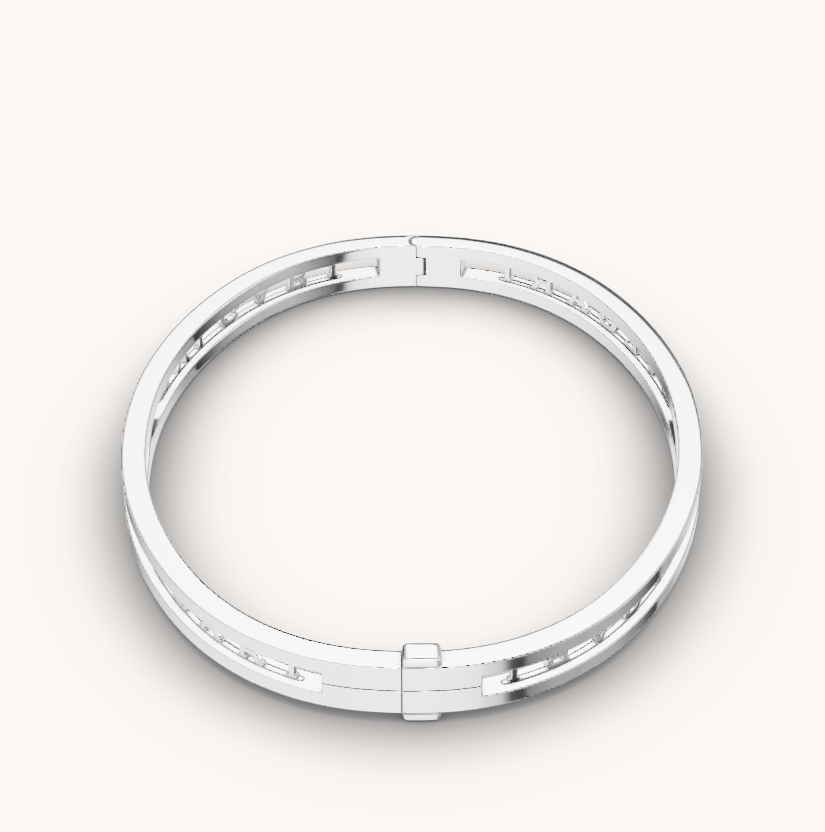 [Stars Jewelry]ZERO 1 SPIRAL LOGO SILVER BRACELET