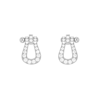 [Stars Jewelry]FORCE 10 FULL DIAMOND STUD EARRINGS MINI MODEL