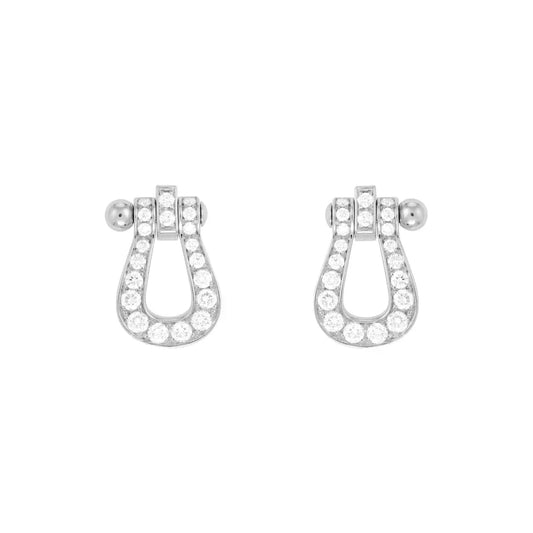 [Stars Jewelry]FORCE 10 FULL DIAMOND STUD EARRINGS MINI MODEL