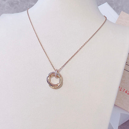 [Stars Jewelry]TRINITY NECKLACE GOLD  DIAMONDS