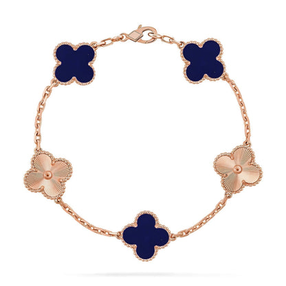 [Stars Jewelry]CLOVER 5 MOTIF LAPIS LAZULI BRACELET COLLECTION