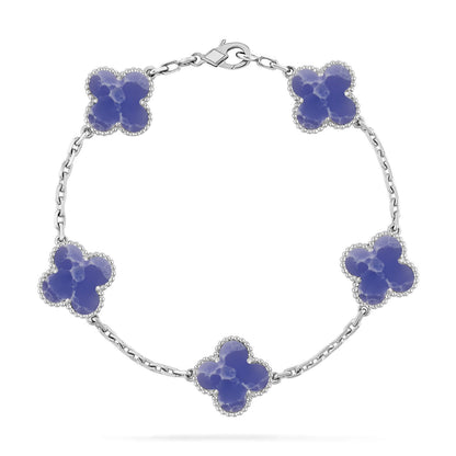 [Stars Jewelry]CLOVER 5 MOTIF BLUE VEINS BRACELET COLLECTION