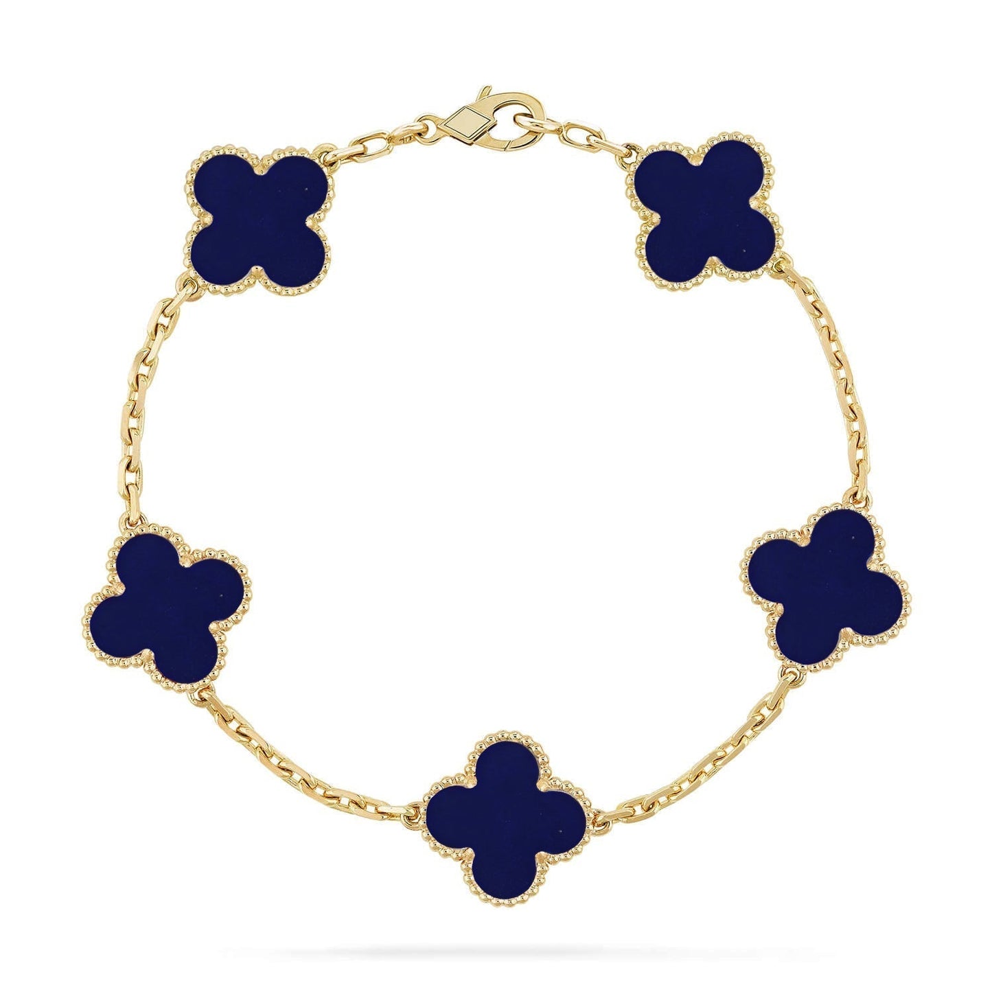 [Stars Jewelry]CLOVER 5 MOTIF LAPIS LAZULI BRACELET COLLECTION