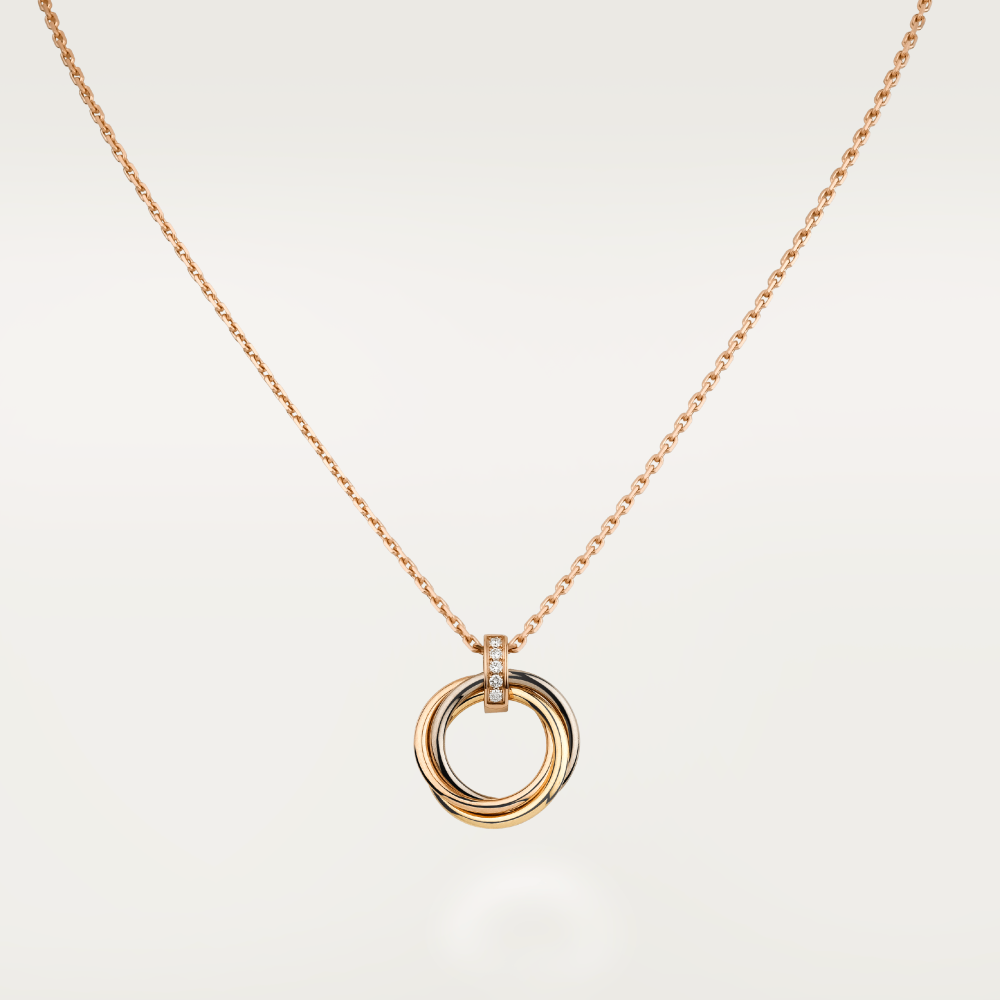 [Stars Jewelry]TRINITY NECKLACE GOLD  DIAMONDS