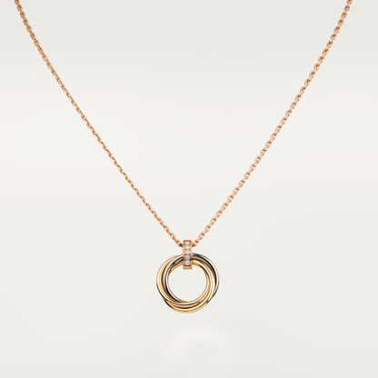 [Stars Jewelry]TRINITY NECKLACE GOLD  DIAMONDS